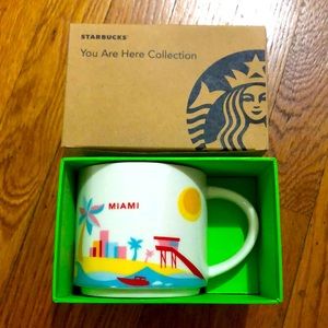 **NEW IN BOX** STARBUCKS 2012 You Are Here Collection - Miami Mug — 14 fl oz